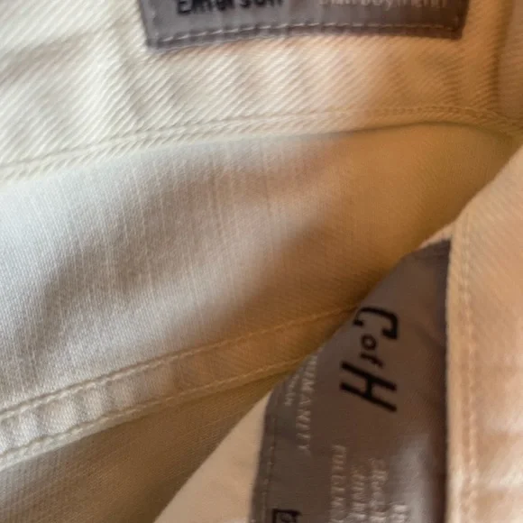 Citizens Of Humanity White Cropped Boyfriend Jeans - Picture 5 of 6